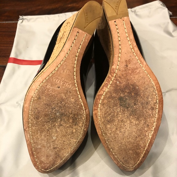 Prada patent cork wedge - Picture 4 of 4